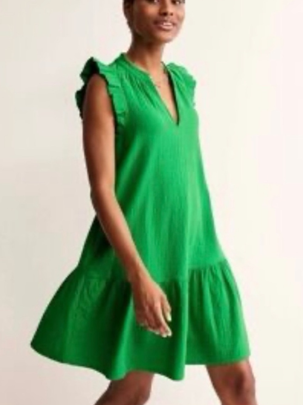 Boden daisy gauze sleeveless dress